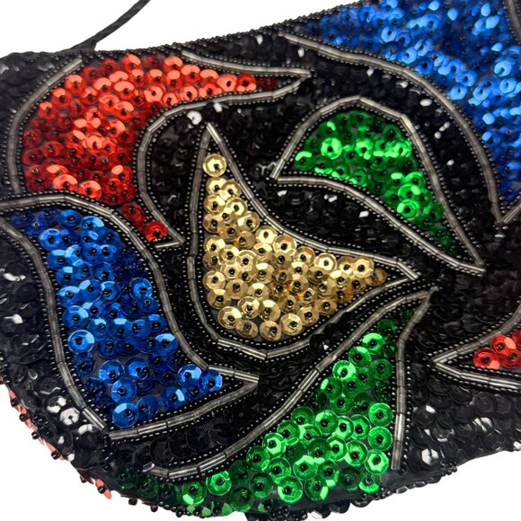 Vintage La Regale Handmade Sequin & Beaded Bag – Macau – Excellent Condition - Picture 7 of 9